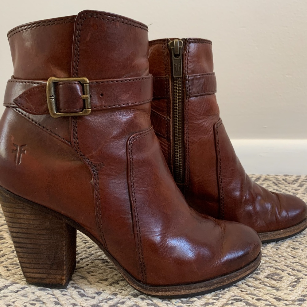 Frye Leather Patty Riding Bootie